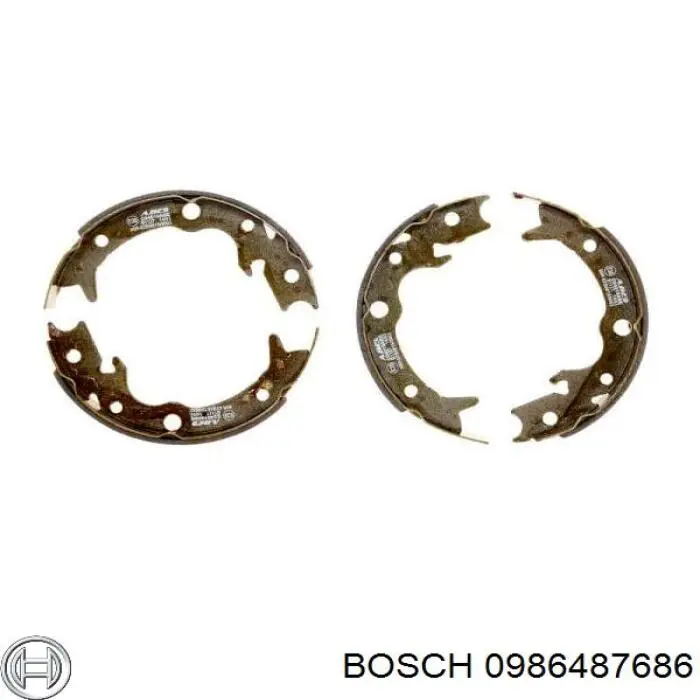 Колодки ручника 0986487686 Bosch