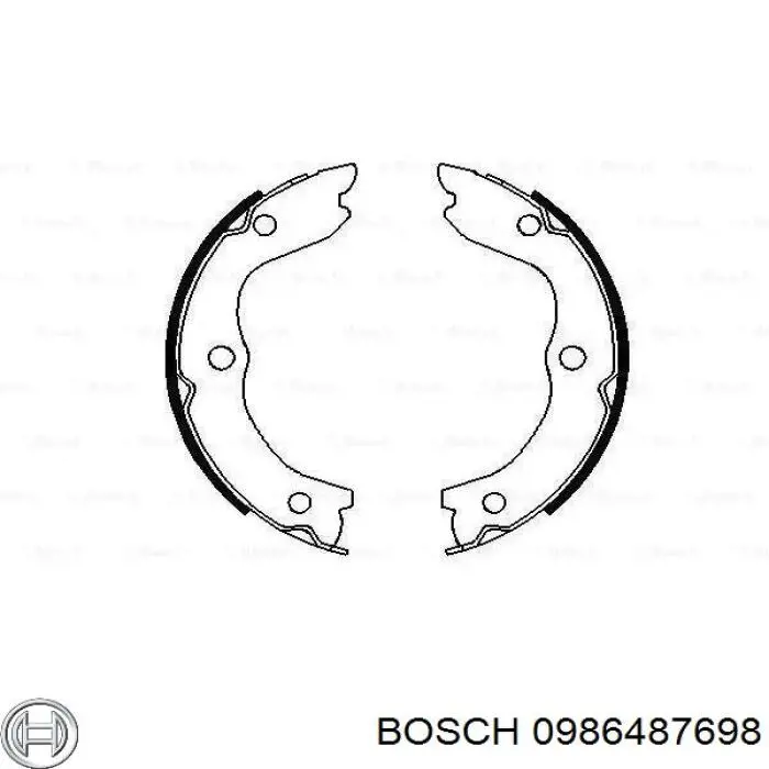 Колодки ручника 0986487698 Bosch