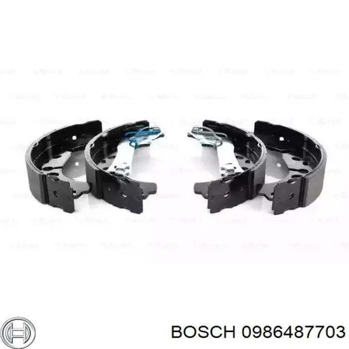 Колодки тормозные задние барабанные Bosch 0986487703
