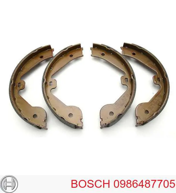 0986487705 Bosch колодки ручника (стояночного тормоза)