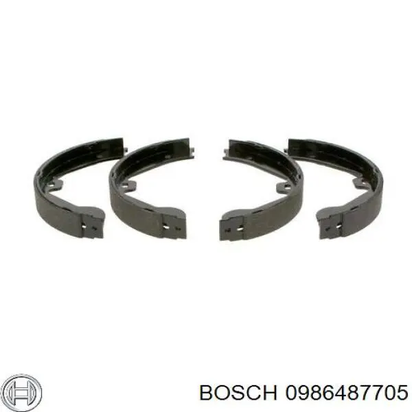Колодки ручника 0986487705 Bosch