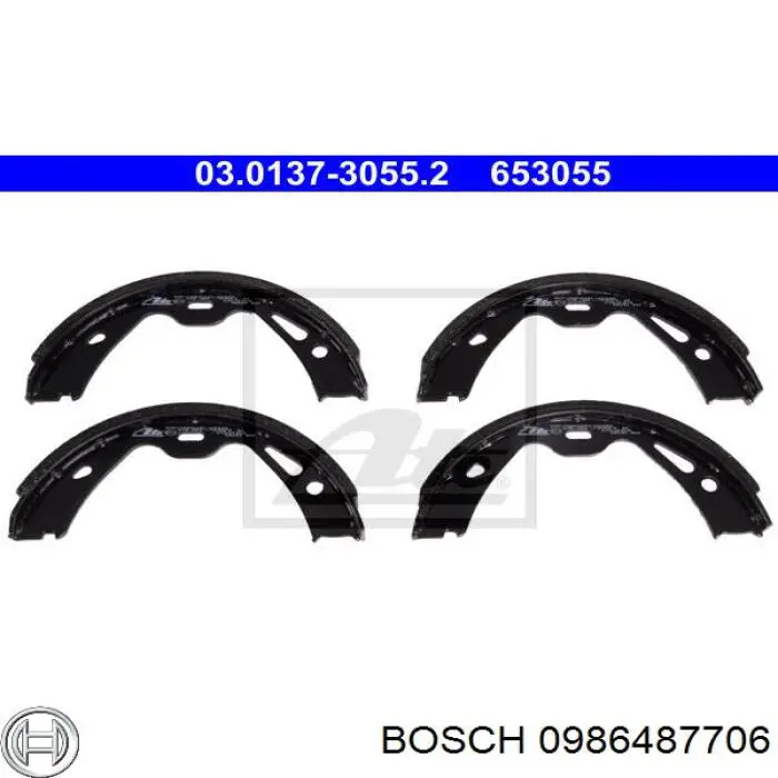 Колодки ручника S65506 Brembo