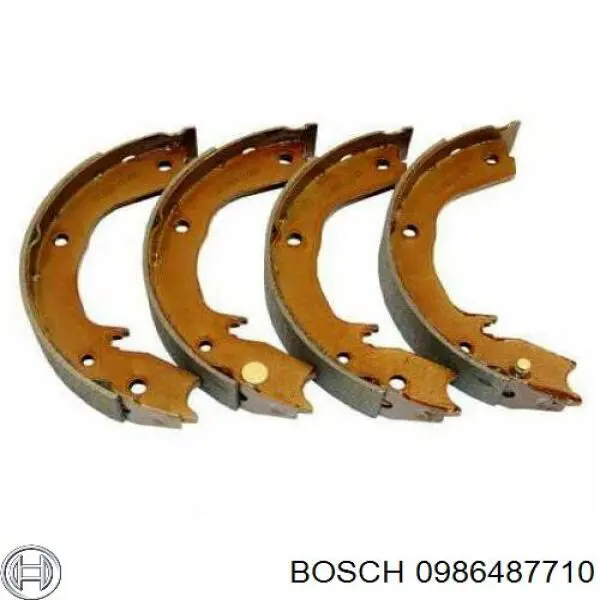 Колодки ручника 0986487710 Bosch