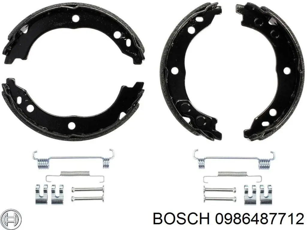 Колодки ручника (стояночного тормоза) Bosch 0986487712