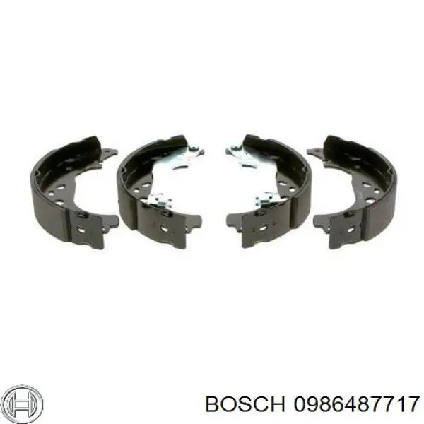 Колодки гальмові задні, барабанні 0986487717 Bosch