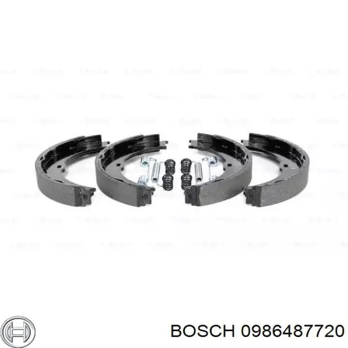 0986487720 Bosch колодки ручника (стояночного тормоза)