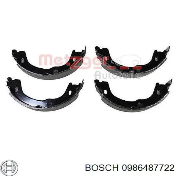 Колодки ручника 0986487722 Bosch