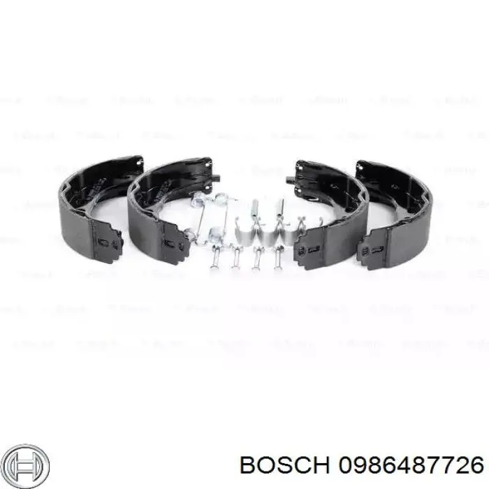 Колодки ручника (стояночного тормоза) Bosch 0986487726