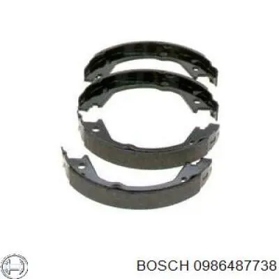 0986487738 Bosch колодки ручника (стояночного тормоза)