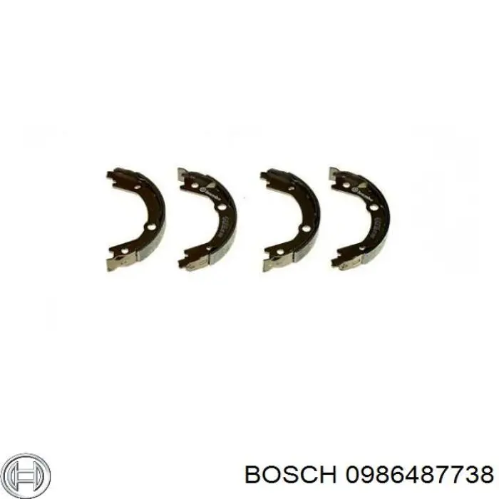 Колодки ручника 0986487738 Bosch
