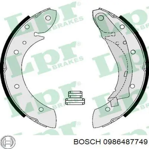 Тормоза рабочие задние ножные и тормозные барабаны Bosch 0986487749 цена, от 20.47 USD