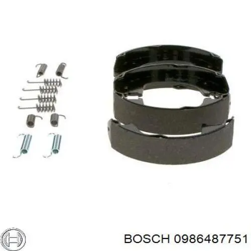 Колодки ручника 0986487751 Bosch