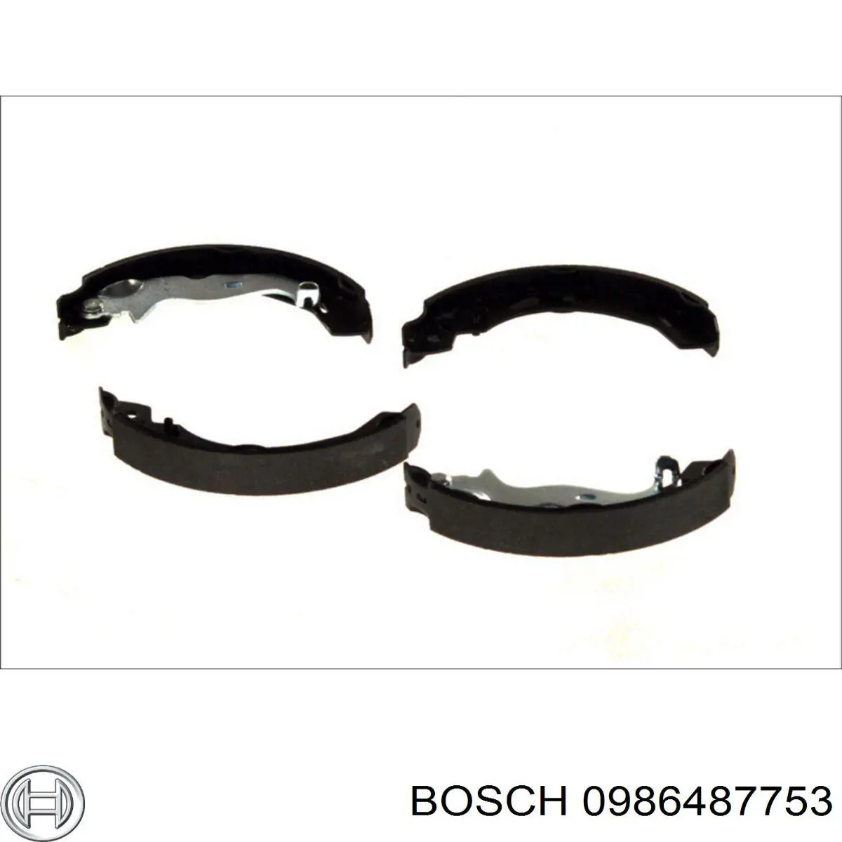 0986487753 Bosch колодки тормозные задние барабанные