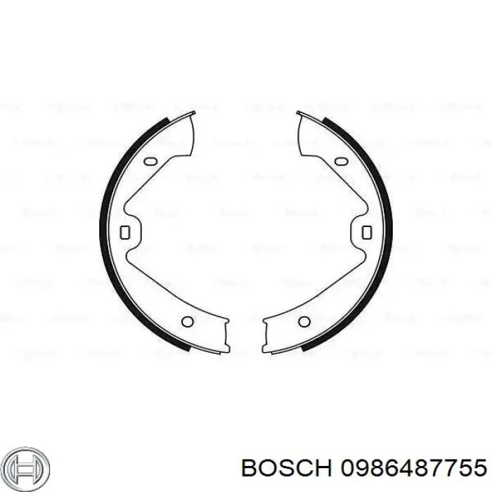 Колодки ручника 0986487755 Bosch