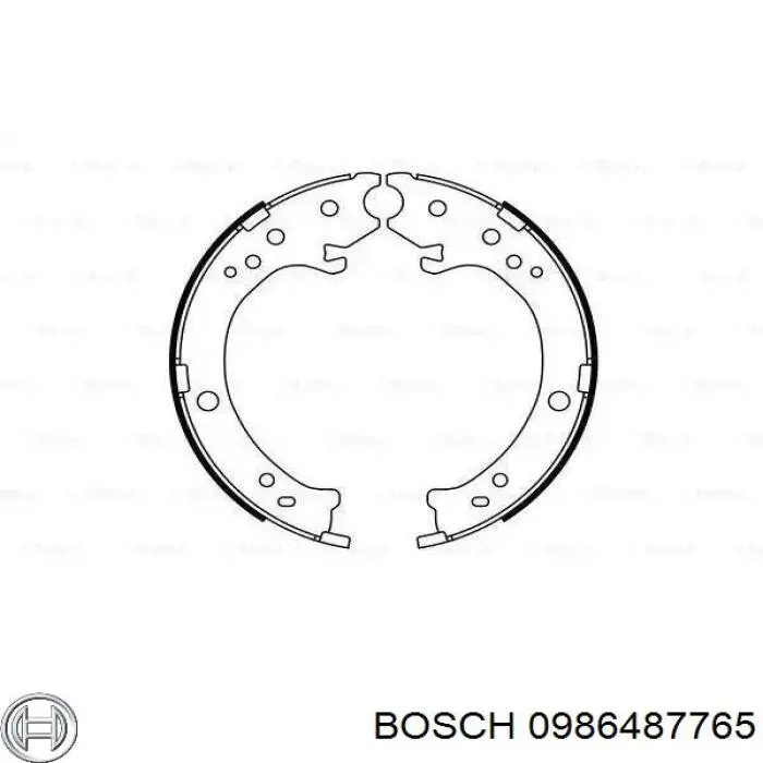 Колодки ручника 0986487765 Bosch