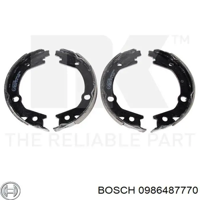 Тормоза рабочие задние ножные и тормозные барабаны Bosch 0986487770 цена, от 28.79 USD