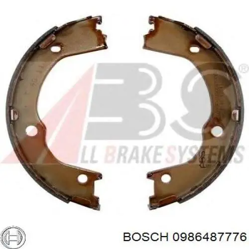 Колодки ручника 0986487776 Bosch