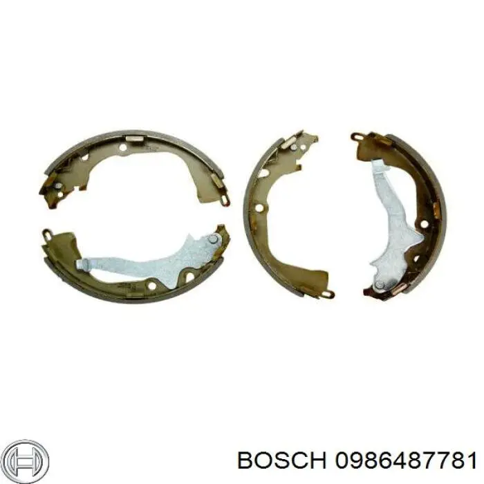 Тормоза рабочие задние ножные и тормозные барабаны Bosch 0986487781 цена, от 56.60 USD