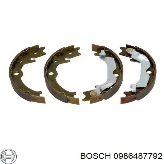 Колодки ручника 0986487792 Bosch