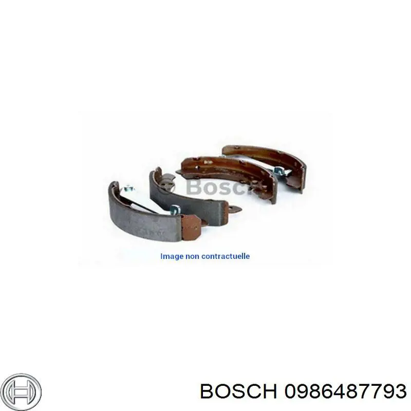 Колодки ручника 0986487793 Bosch