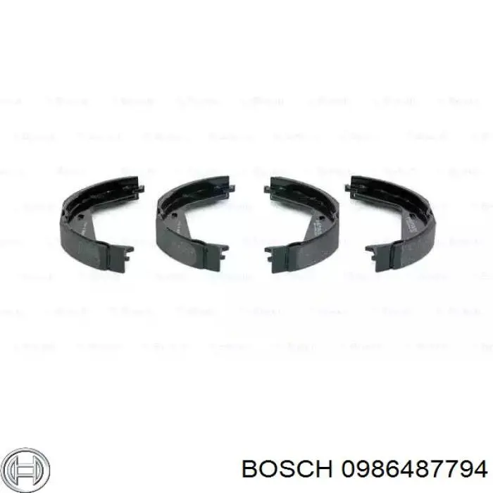 0986487794 Bosch sapatas do freio de estacionamento