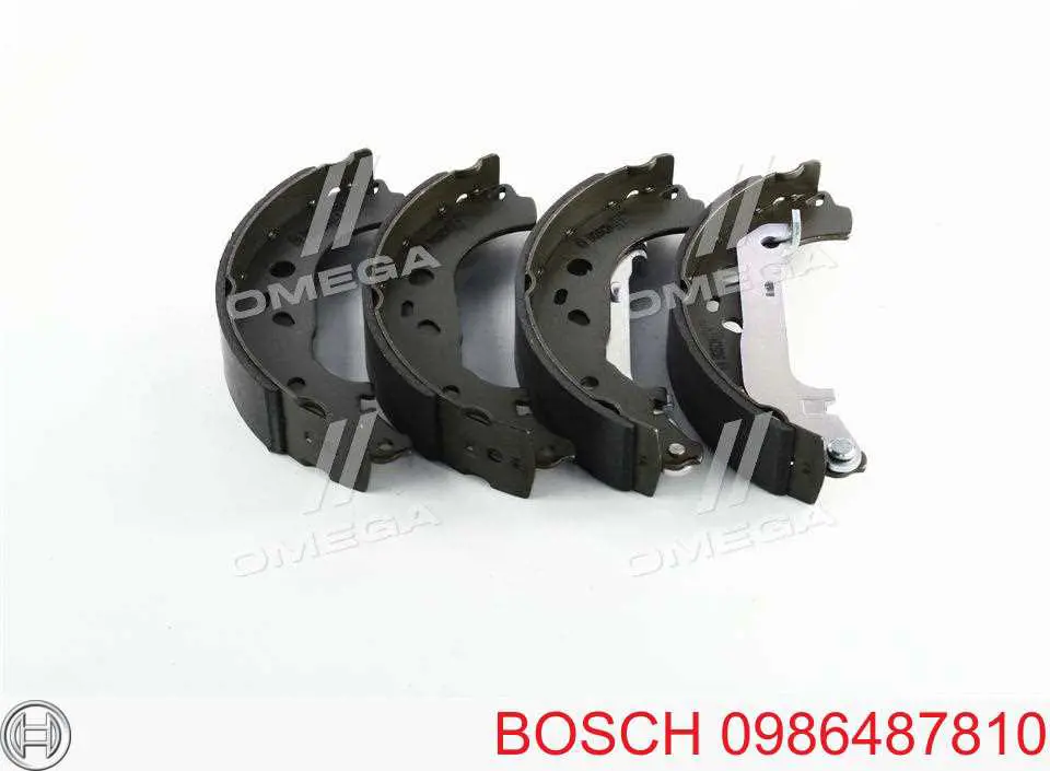 Барабанные колодки Bosch 0986487810