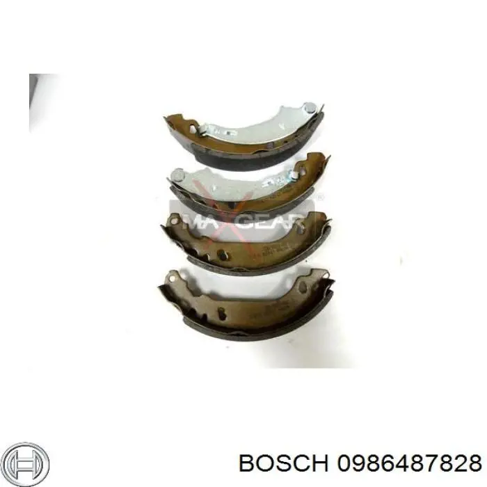 0986487828 Bosch Барабанные тормозные колодки