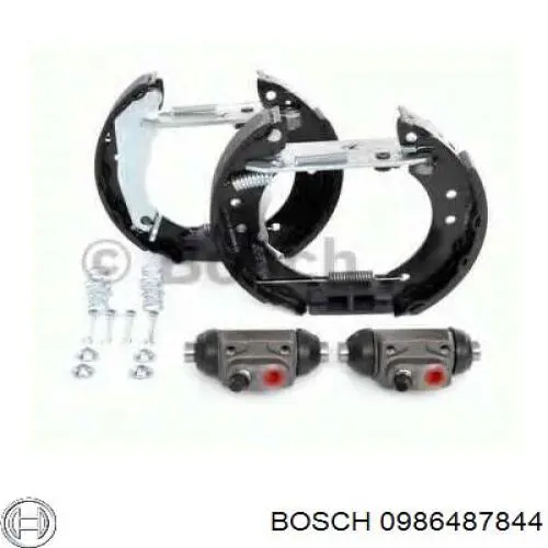 Задние барабанные колодки 0986487844 Bosch