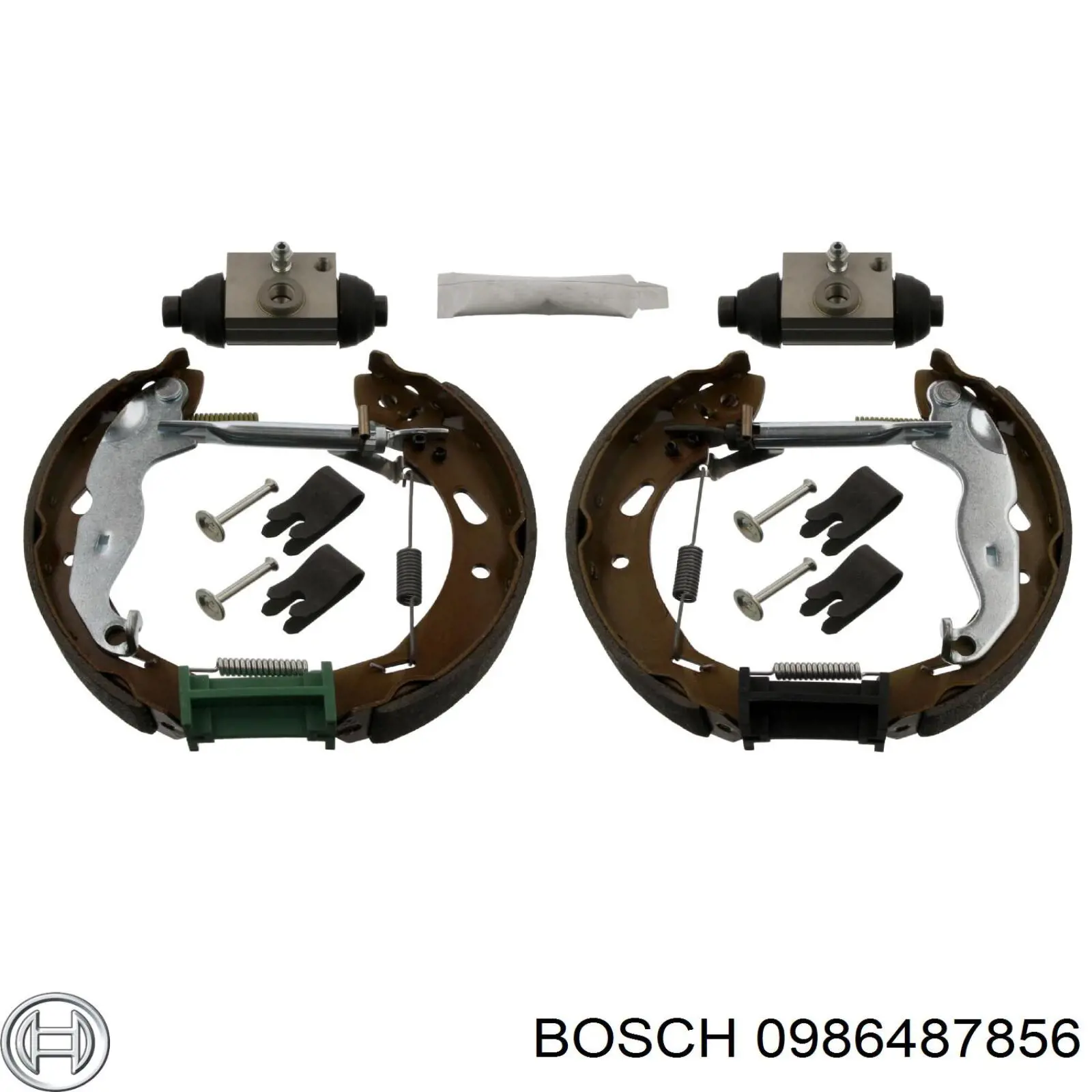 0986487856 Bosch задние барабанные колодки