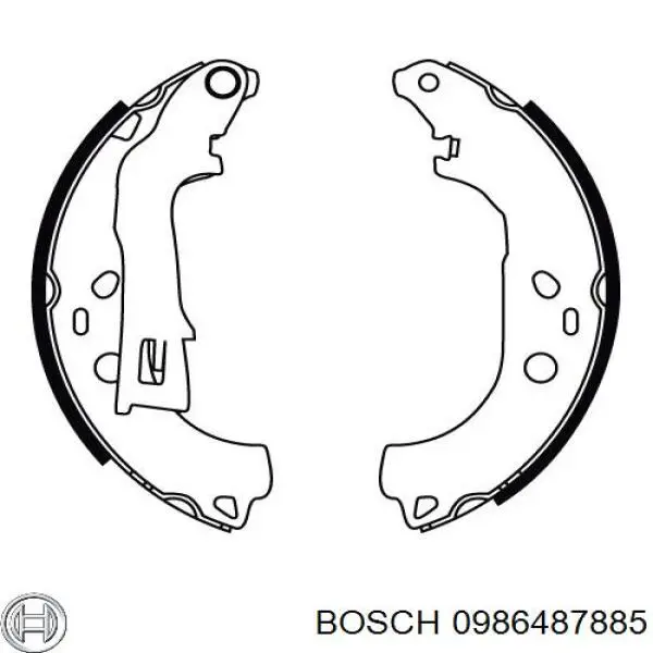 Тормоза рабочие задние ножные и тормозные барабаны Bosch 0986487885 цена, от 25.06 USD