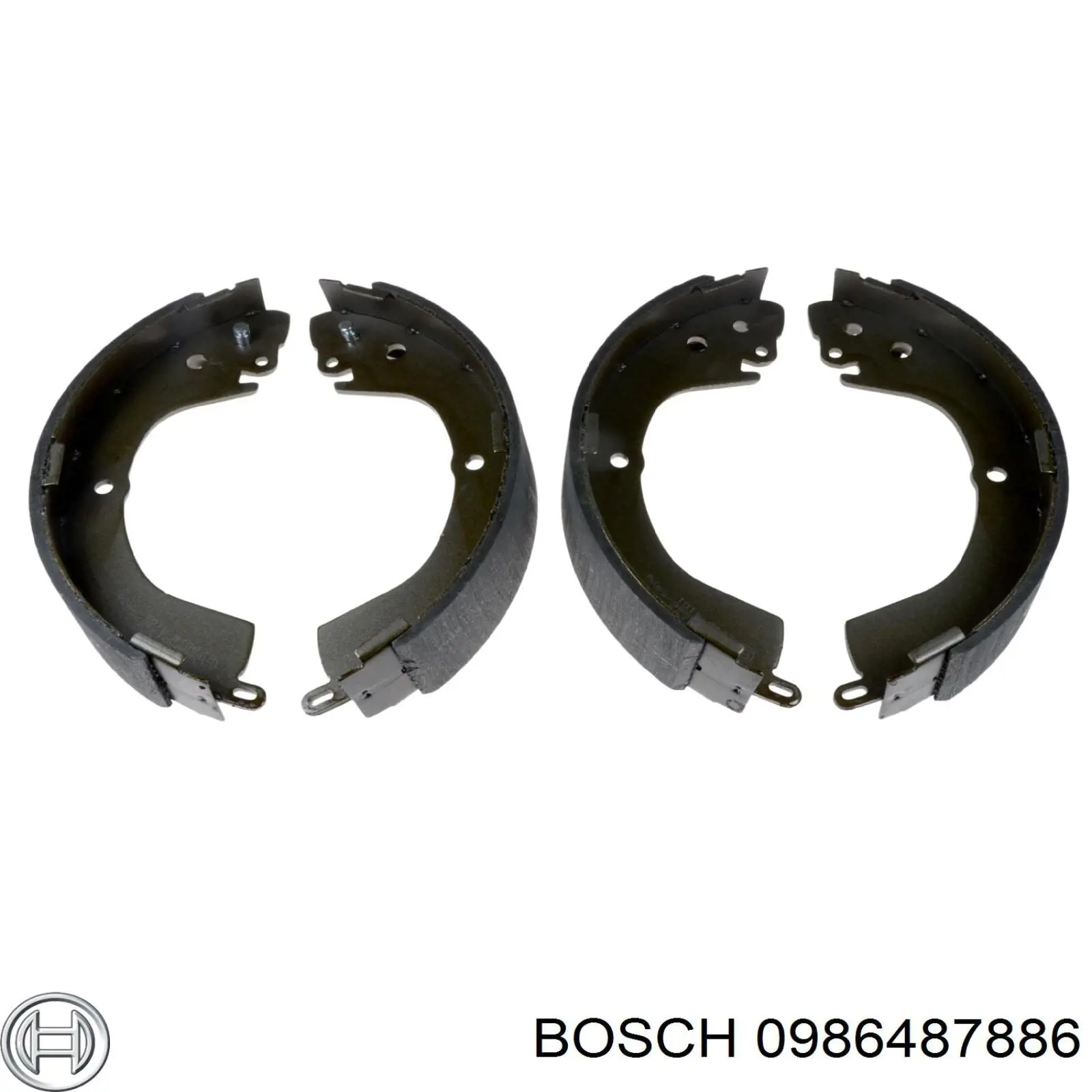 Задние барабанные колодки 0986487886 Bosch