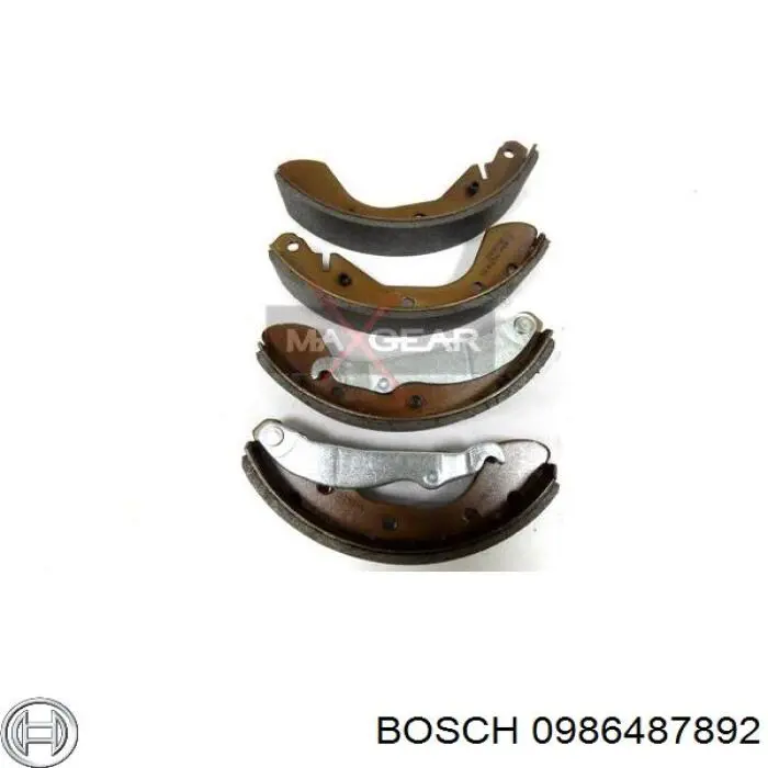 Тормоза рабочие задние ножные и тормозные барабаны Bosch 0986487892 цена, от 26.03 USD