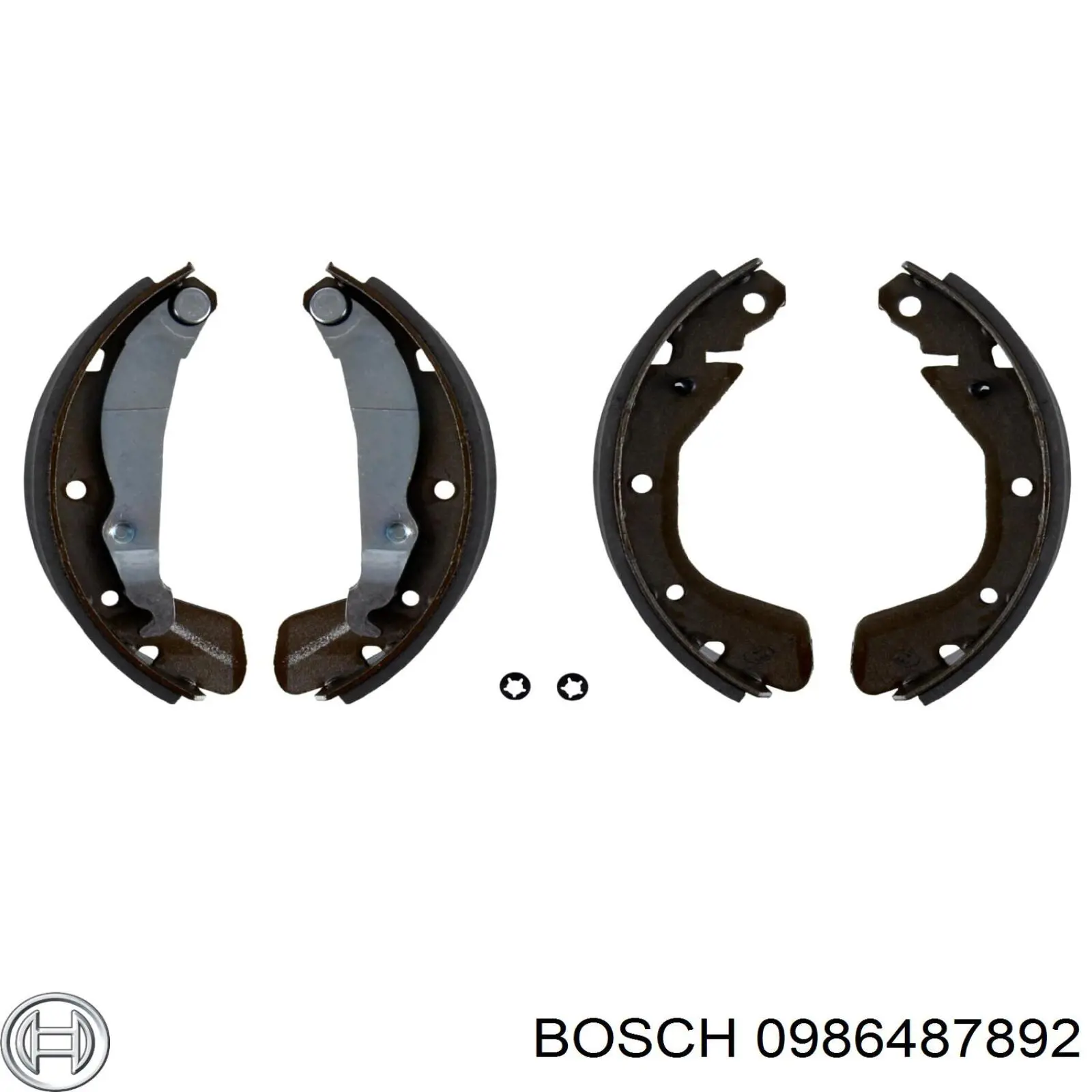 0986487892 Bosch Барабанные тормозные колодки