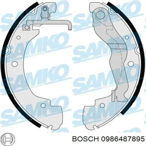 Барабанные колодки Bosch 0986487895