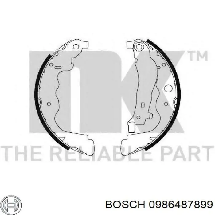 Тормоза рабочие задние ножные и тормозные барабаны Bosch 0986487899 цена, от 35.50 USD