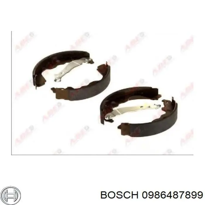0986487899 Bosch Барабанные тормозные колодки