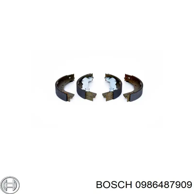 Задние барабанные колодки 0986487909 Bosch