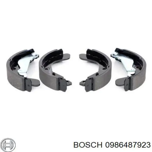 Zapatas de frenos de tambor traseras 0986487923 Bosch