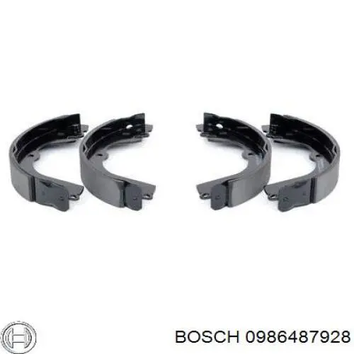 Колодки гальмові задні, барабанні 0986487928 Bosch