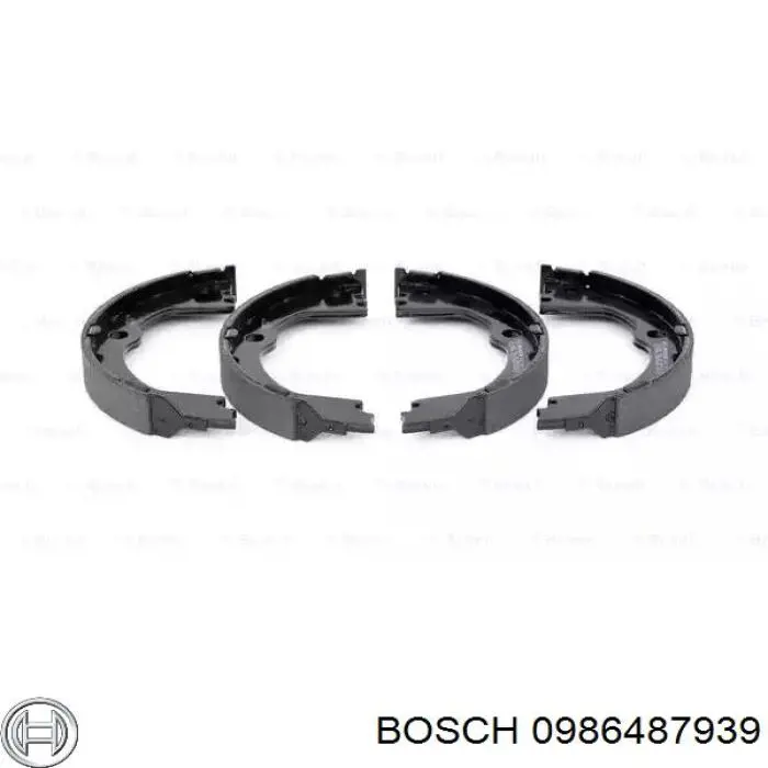 Колодки ручника (стояночного тормоза) BOSCH 0986487939