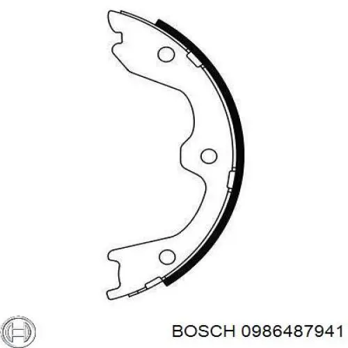 Колодки ручника 0986487941 Bosch