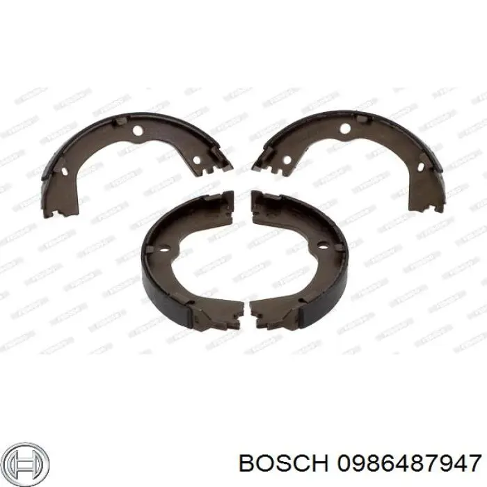 Колодки ручника 0986487947 Bosch