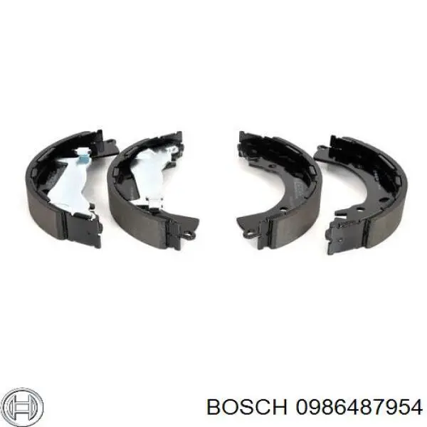 Задние барабанные колодки 0986487954 Bosch