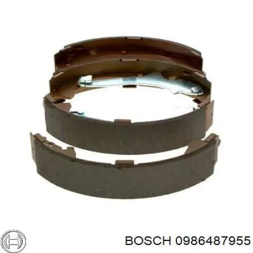 Задние барабанные колодки 0986487955 Bosch