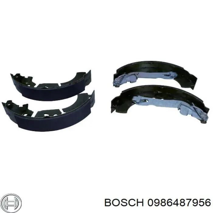 Задние барабанные колодки 0986487956 Bosch