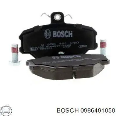 0986491050 Bosch колодки тормозные передние дисковые