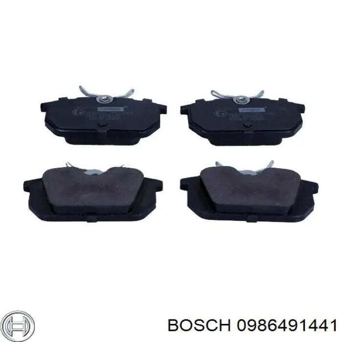 0986491441 Bosch колодки тормозные задние дисковые