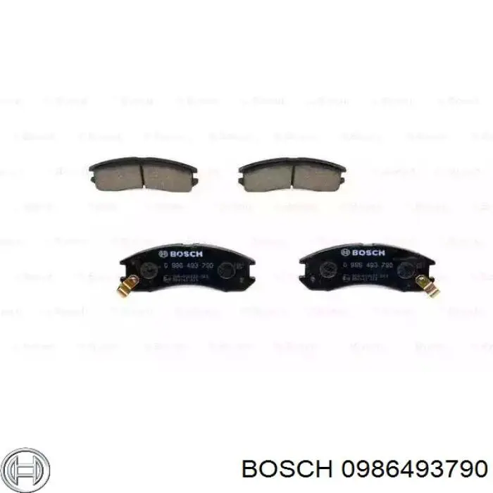 Передние тормозные колодки 0986493790 Bosch