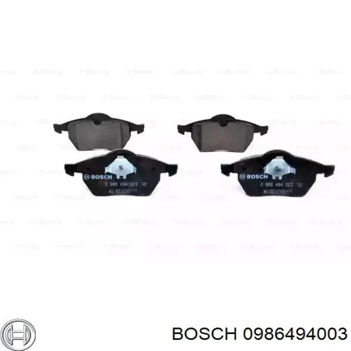 Передние тормозные колодки 0986494003 Bosch