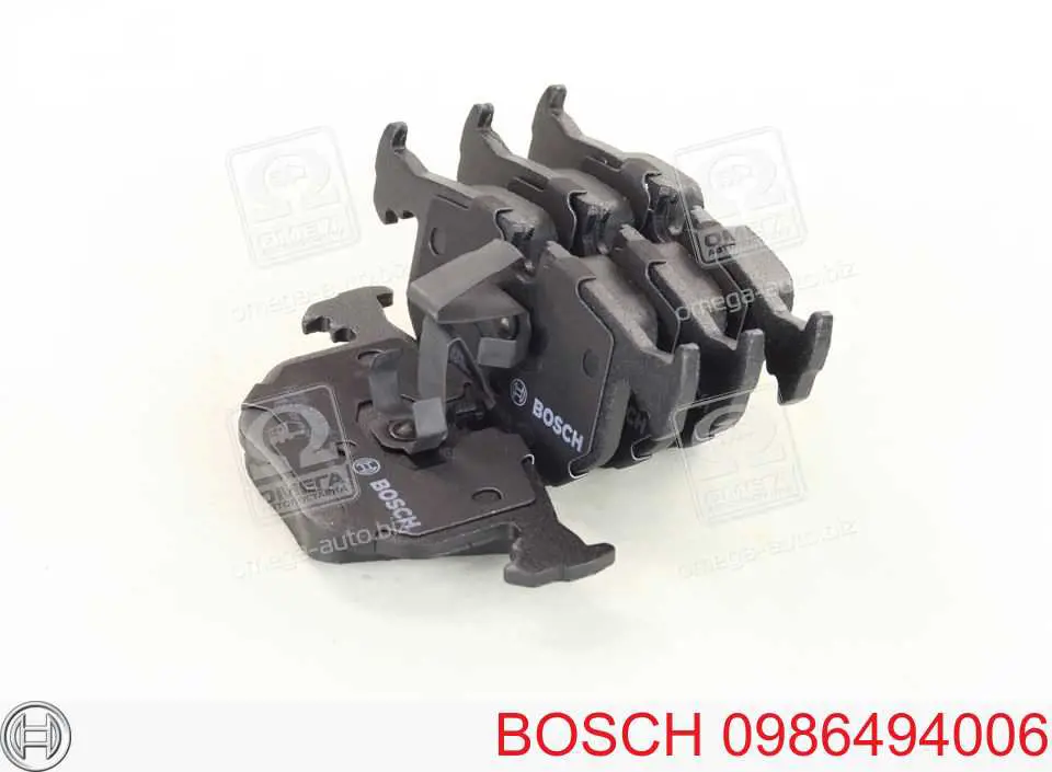 0986494006 Bosch колодки тормозные задние дисковые
